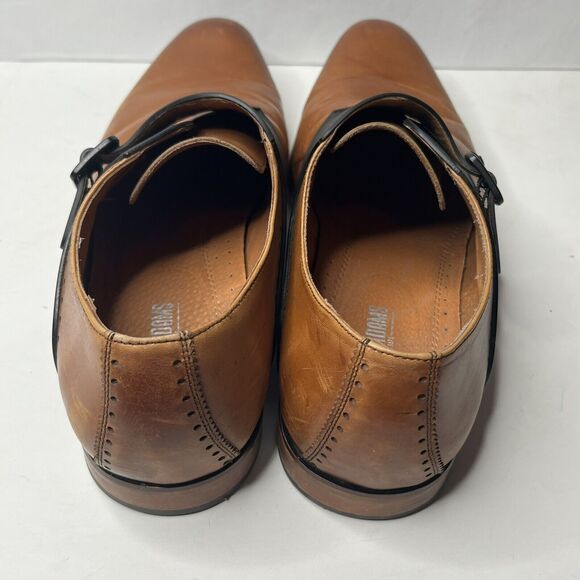 Stacy Adams Monk Strap Brown Black  Memory Foam Leather Dress Shoes Mens Sz13 W main image 12
